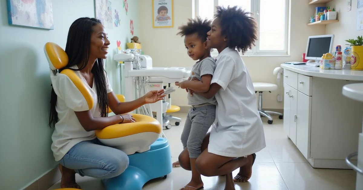 At what age should your child first see a dentist in Ghana?